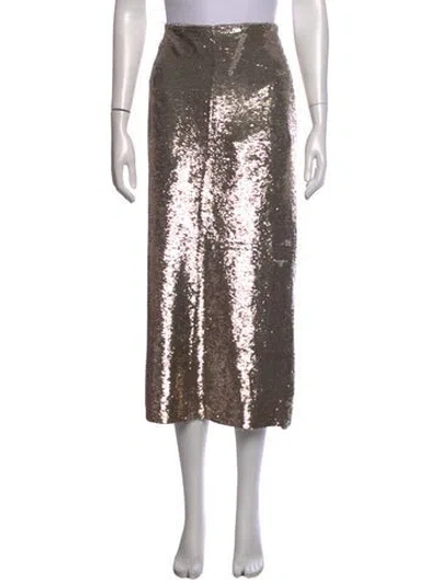 Pre-owned Iro Patterned Midi Length Skirt In Neutrals