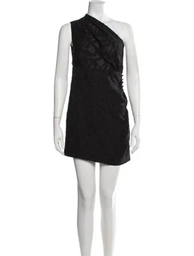 Pre-owned Iro Patterned Mini Dress In Black
