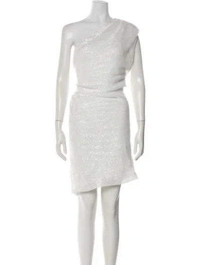 Pre-owned Iro Patterned Mini Dress In Neutral