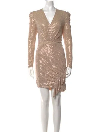 Pre-owned Iro Patterned Mini Dress In Neutrals