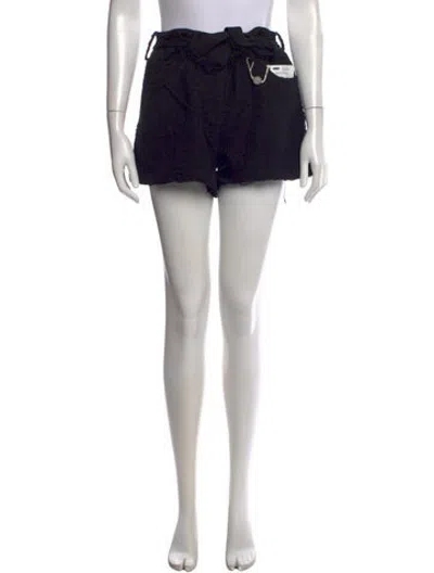 Pre-owned Iro Patterned Mini Shorts In Black