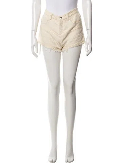 Pre-owned Iro Patterned Mini Shorts In Neutral