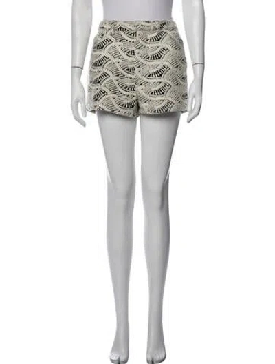 Pre-owned Iro Patterned Mini Shorts In Neutrals