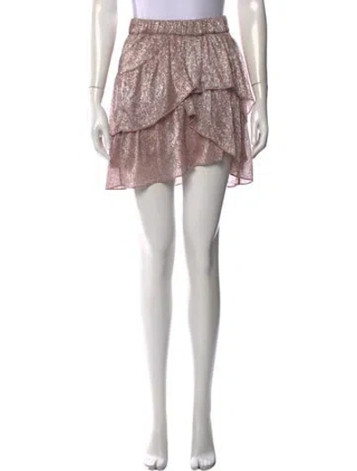 Pre-owned Iro Patterned Mini Skirt