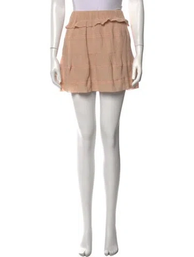 Pre-owned Iro Patterned Mini Skirt In Neutrals