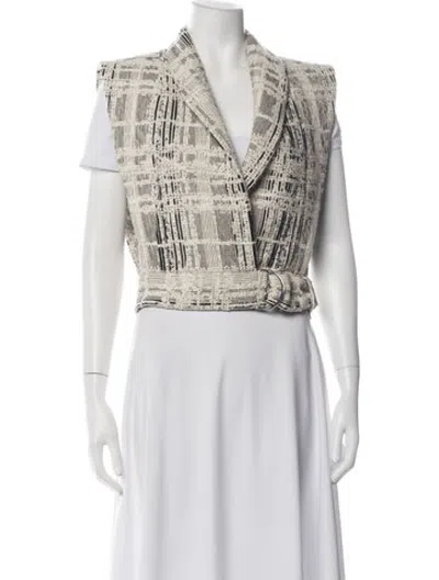 Pre-owned Iro Patterned Vest In White