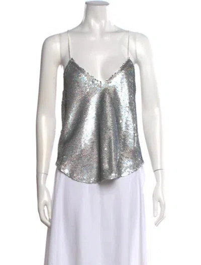 Pre-owned Iro Patterned V-neck Top