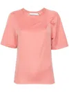 Iro Cotton Blend T-shirt Pleat Detailing