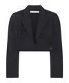Iro Peak-lapel Cropped Blazer In Black