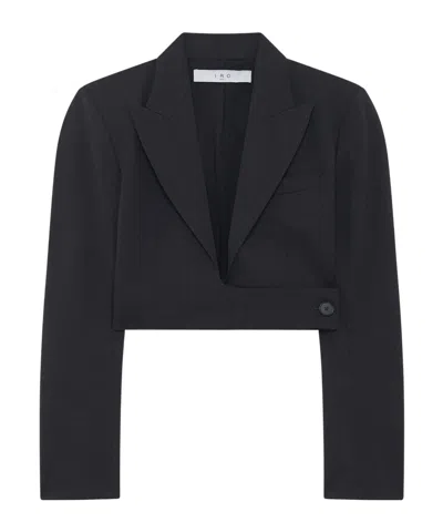 Iro Peak-lapel Cropped Blazer In Black