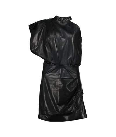 Iro Pernille Asymmetrical Dress In Black