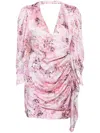 Iro Floral Print Silk Short Dress