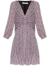 Iro Graphic Print Mini Dress With Asymmetric Hem