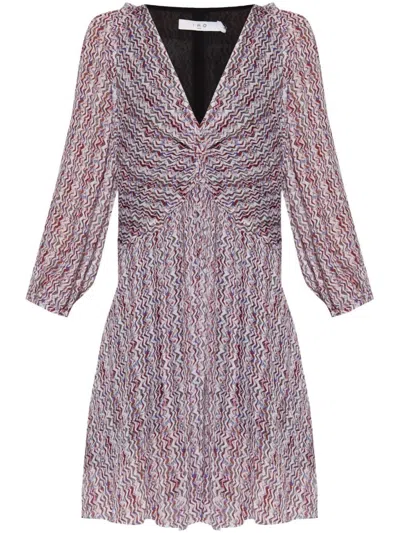 IRO PINK GRAPHIC PRINT DRESS