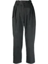 Iro Tapered-hose Mit Nadelstreifen In Grey