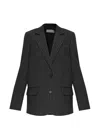 Iro Pinstripe-pattern Blazer In Black