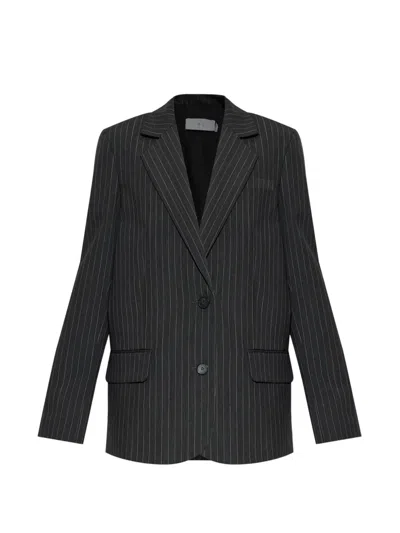 Iro Pinstripe-pattern Blazer In Black