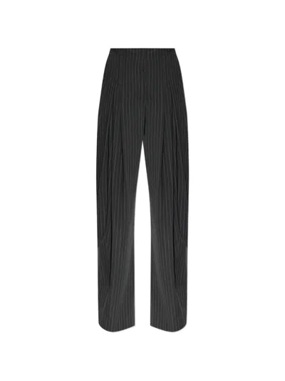 Iro Pinstripe-pattern Pleated Trousers In Black