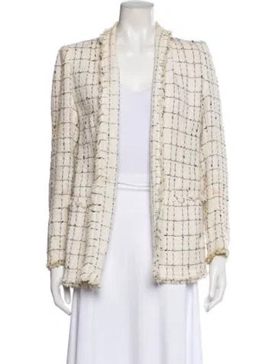 Pre-owned Iro Plaid Print Blazer In Neutral