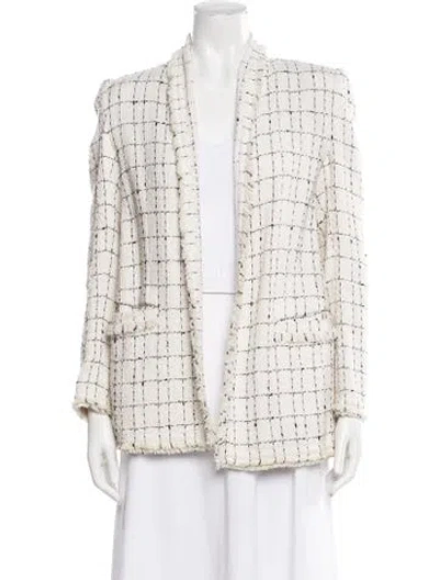 Pre-owned Iro Plaid Print Blazer In Neutral
