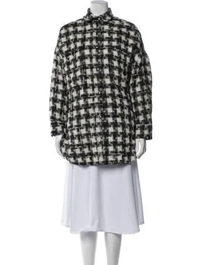 Pre-owned Iro Plaid Print Coat In Multicolor
