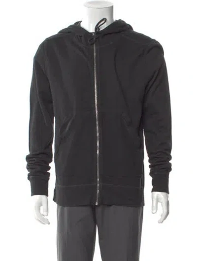 Pre-owned Iro Plaid Print Collar Hoodie W/ Tags In Black