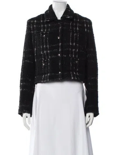 Pre-owned Iro Plaid Print Evening Jacket In Black