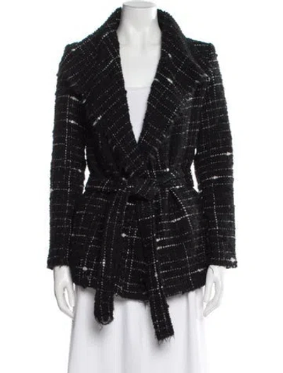 Pre-owned Iro Plaid Print Evening Jacket In Black