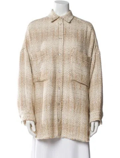 Pre-owned Iro Plaid Print Jacket In Neutral