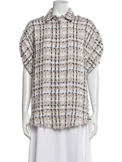 Pre-owned Iro Plaid Print Jacket In Neutrals