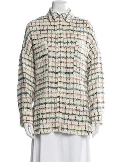Pre-owned Iro Plaid Print Jacket In Neutrals