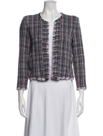 Pre-owned Iro Plaid Print Jacket In White