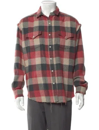 Pre-owned Iro Plaid Print Long Sleeve Shirt In Multi