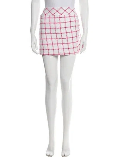 Pre-owned Iro Plaid Print Mini Skirt In Multi