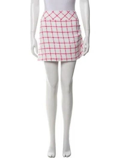 Pre-owned Iro Plaid Print Mini Skirt In Multi