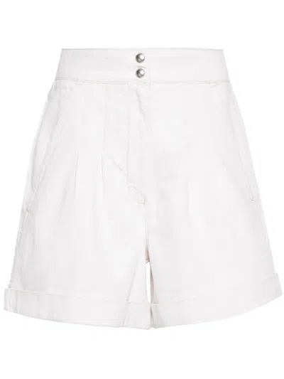 Iro Pleat-detailing Twill Shorts In Neutrals