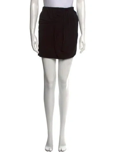 Pre-owned Iro Pleated Accents Mini Skirt In Black