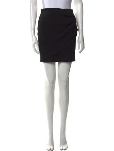 Pre-owned Iro Pleated Accents Mini Skirt In Black