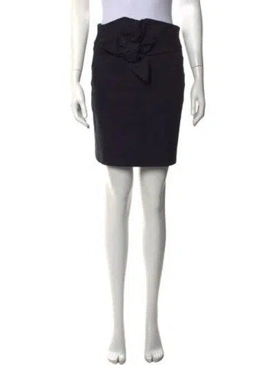 Pre-owned Iro Pleated Accents Mini Skirt In Black