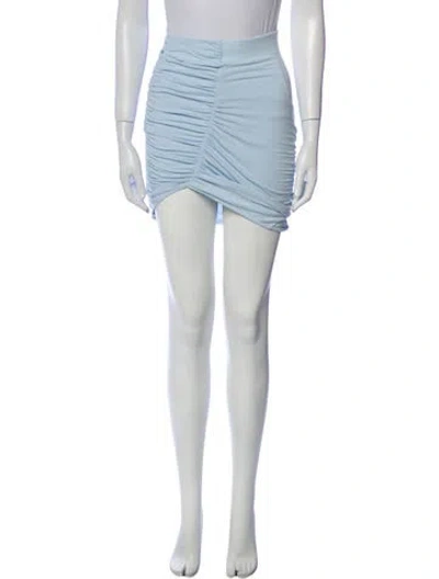 Pre-owned Iro Pleated Accents Mini Skirt In Blue
