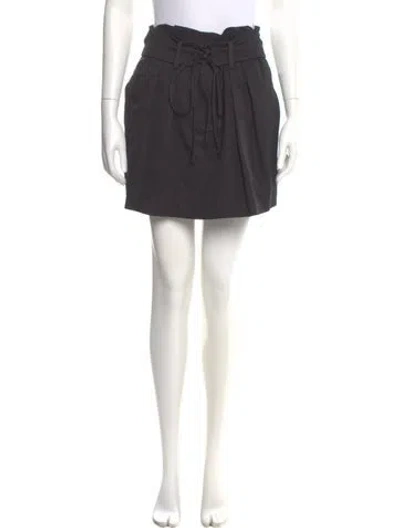 Pre-owned Iro Pleated Accents Mini Skirt In Gray