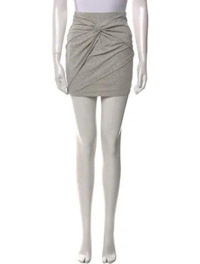 Pre-owned Iro Pleated Accents Mini Skirt In Gray