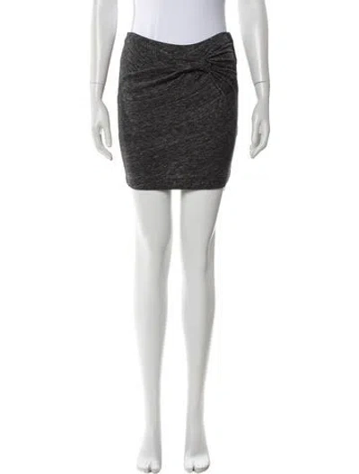 Pre-owned Iro Pleated Accents Mini Skirt In Gray