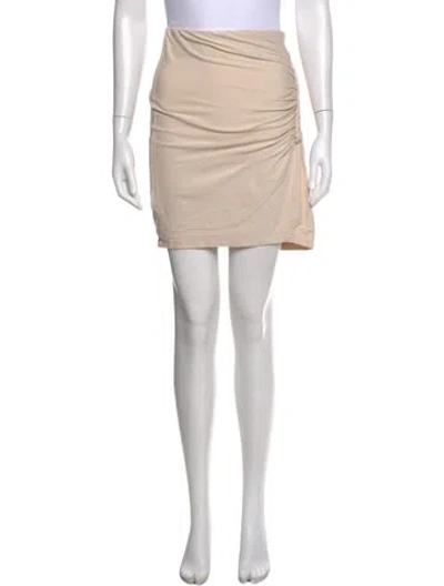 Pre-owned Iro Pleated Accents Mini Skirt In Gray