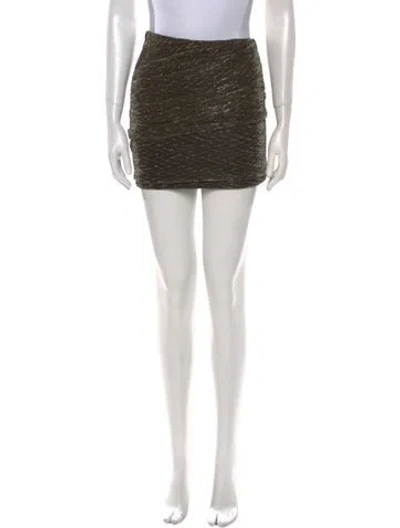 Pre-owned Iro Pleated Accents Mini Skirt In Neutral