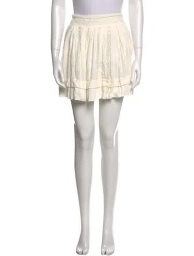 Pre-owned Iro Pleated Accents Mini Skirt In Neutral