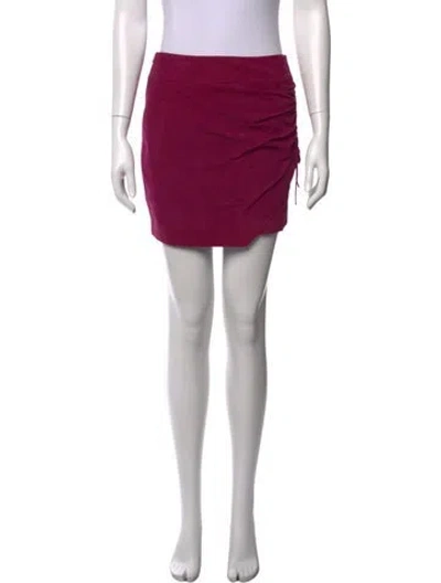 Pre-owned Iro Pleated Accents Mini Skirt In Purple