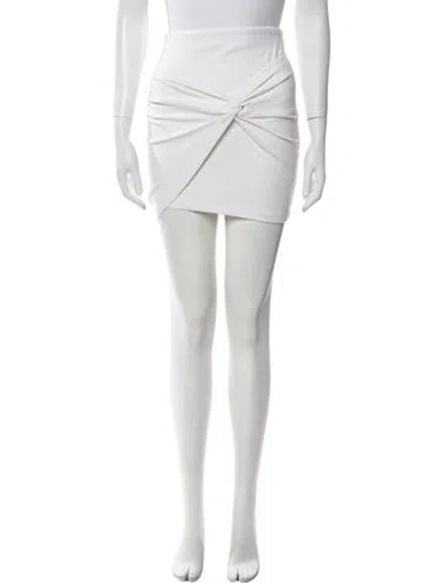 Pre-owned Iro Pleated Accents Mini Skirt W/ Tags In Neutral