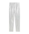 Iro Womens Sil01 Nil Carrot-leg High-rise Leather Trousers In White