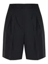 Iro Pleated Shorts In Black